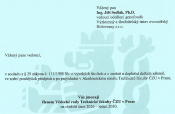 Ing. Jiří Sedlák, Ph.D. byl jmenován členem Vědecké rady Technické fakulty ČZU v Praze